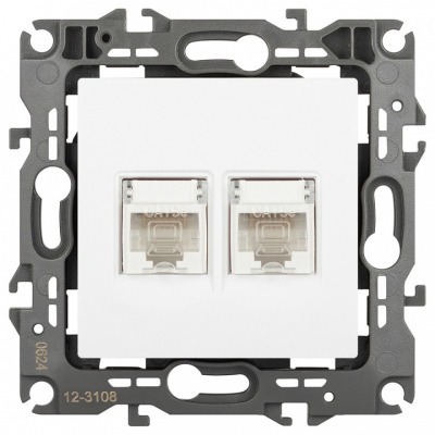 Розетка двойная Ethernet RJ...