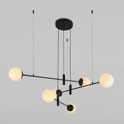 Подвесная люстра Eurosvet Planet 70146/6 черный EV_a062030