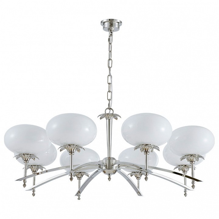 Фото Подвесная люстра Newport DOMENICA 4658/C nickel NWP_M0070847 - интернет-магазин МегаТерем в Москве