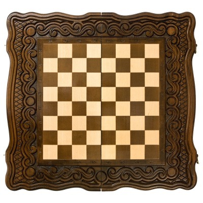 Шахматы + нарды резные "Бриз" 40, Haleyan (28923)