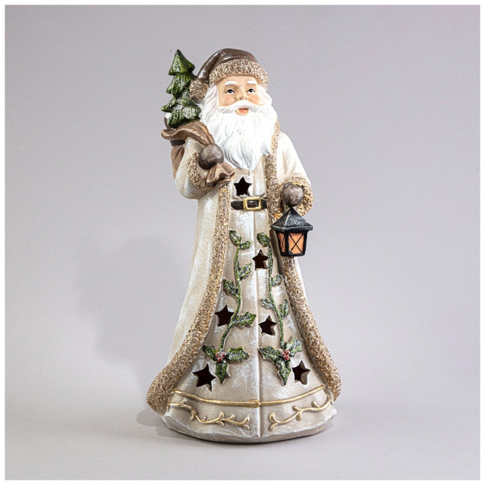 Фото Статуэтка дед мороз с led-подсветкой 17,5х14,5х33,5 см Lefard (121-109) - интернет-магазин МегаТерем в Москве