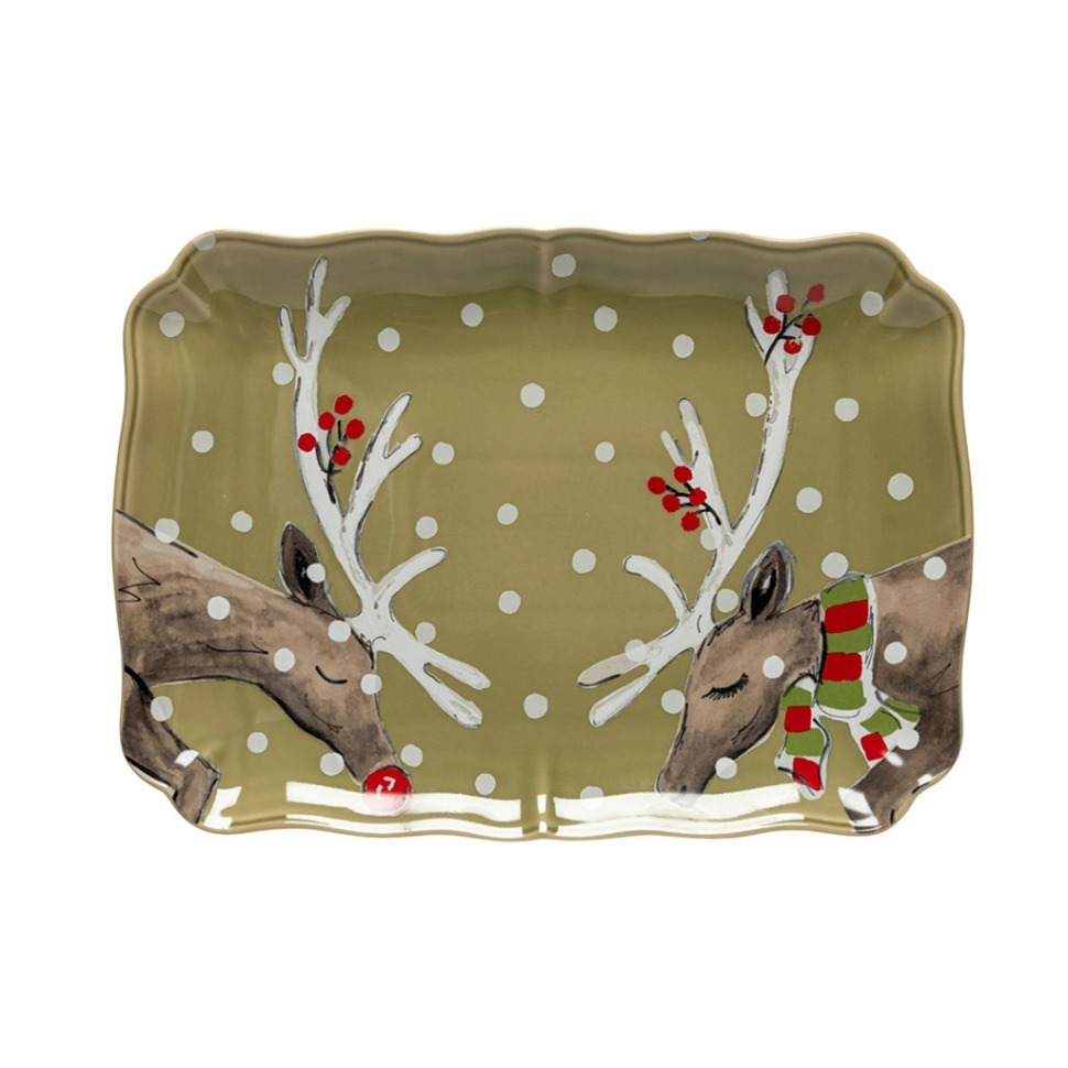 Фото Блюдо DF620-GRN-G(TR361-01214K), керамика, green, CASAFINA BY COSTA NOVA - интернет-магазин МегаТерем в Москве