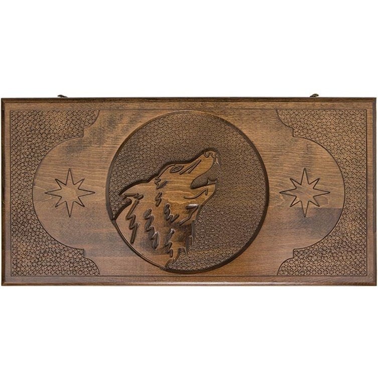 Фото Нарды резные Волк, Ustyan (28837) - интернет-магазин МегаТерем в Москве