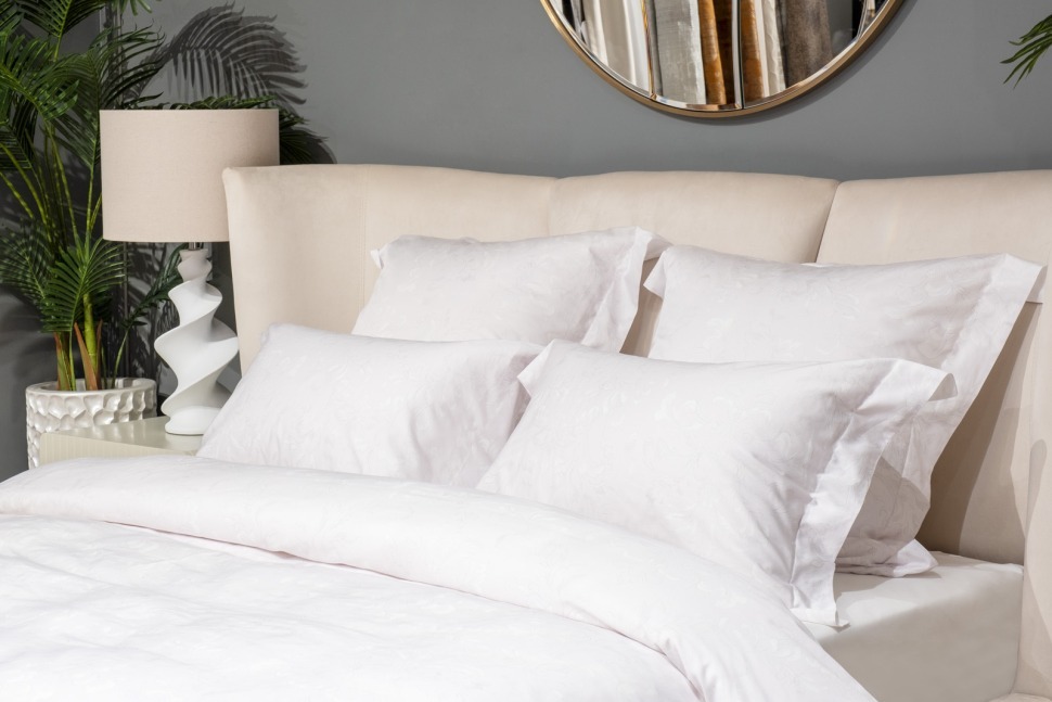 Фото Простыня сатин 400TC, белый, 270*280 (TT-00014771) - интернет-магазин МегаТерем в Москве