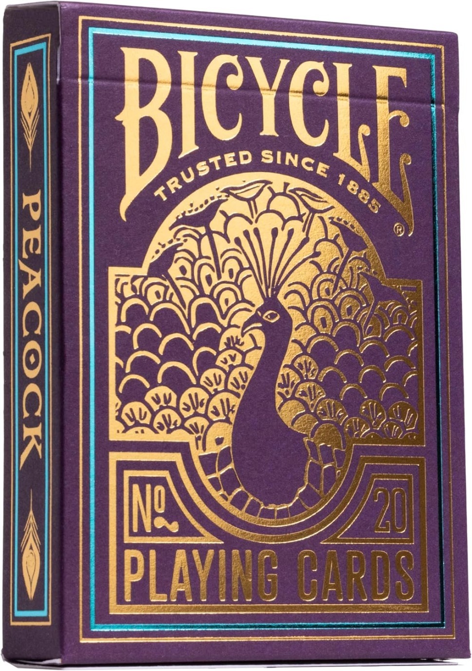 Фото Карты Bicycle Peacock Purple Standard Index (64902) - интернет-магазин МегаТерем в Москве