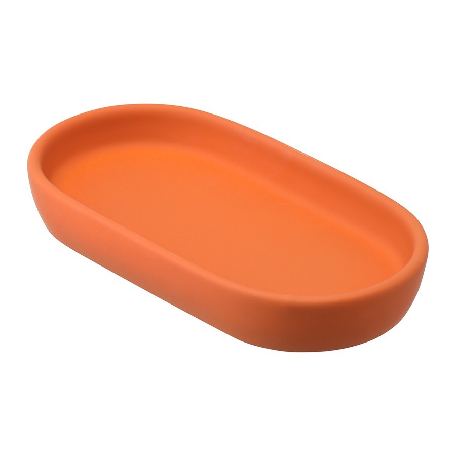 Фото Подставка для ванных принадлежностей flow, терракотовая (78504) - интернет-магазин МегаТерем в Москве