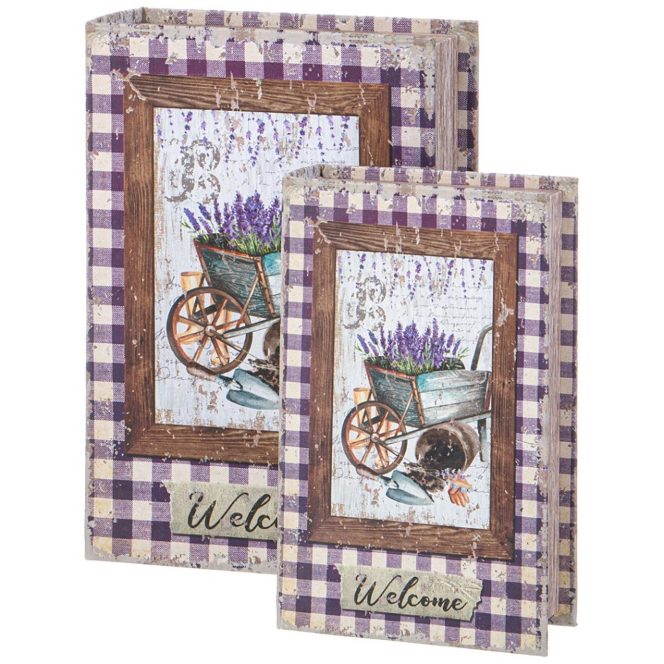 Фото Набор шкатулок-книжек из 2-х шт. 27х18х7/21х13х5 см Lefard (94-200) - интернет-магазин МегаТерем в Москве