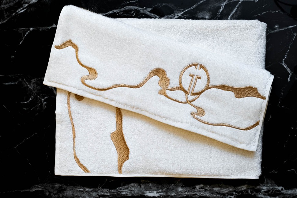 Фото Полотенце Мелодия модал белое 100*150 (TT-00013095) - интернет-магазин МегаТерем в Москве