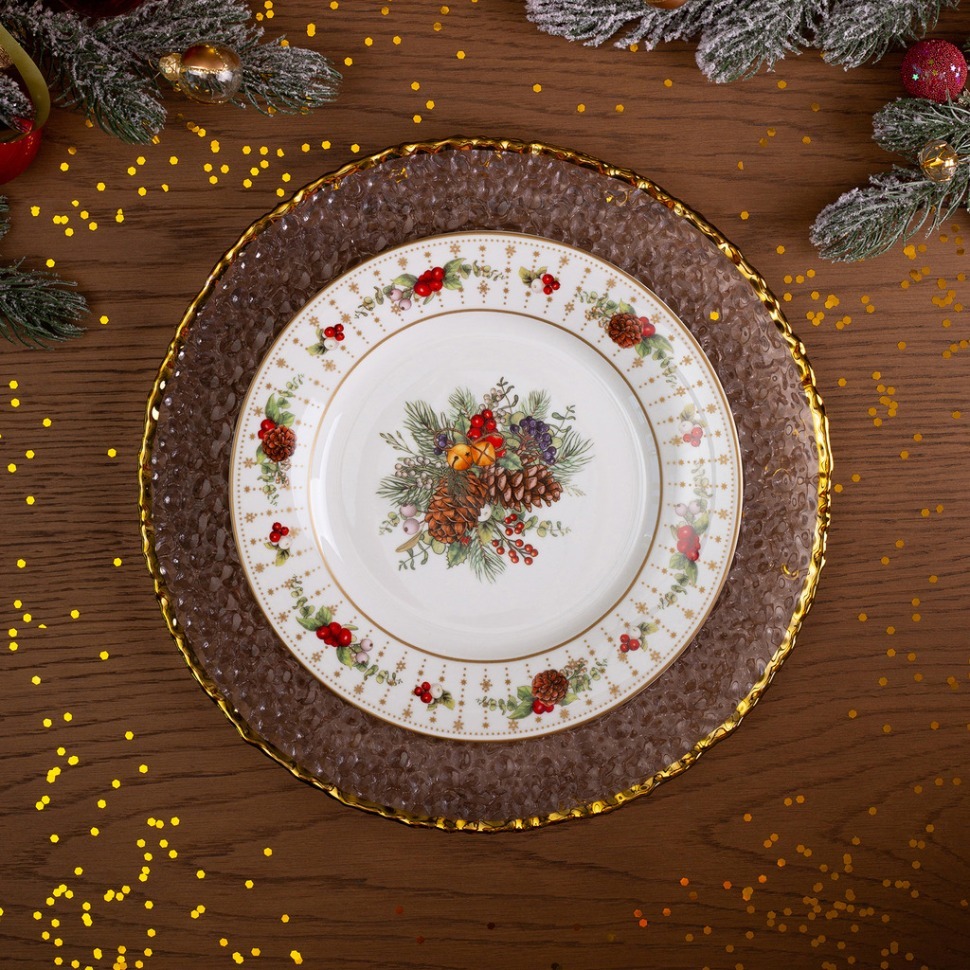 Фото Тарелка закусочная lefard celebration 20,5 см (85-1929-1)  - интернет-магазин МегаТерем в Москве