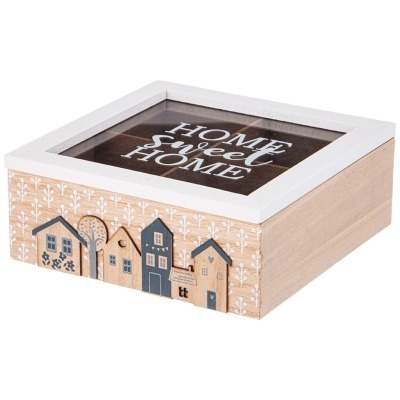 Шкатулка для чая с 4 отделе...