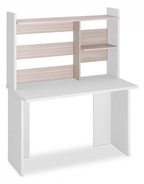 Фото Стол компьютерный Домино Lite СКЛ-Прям120(без тумбы)+НКЛ-120 БЕК MER_SKL-Pryam120_bez_tumby_NKL-120_BEK - интернет-магазин МегаТерем в Москве