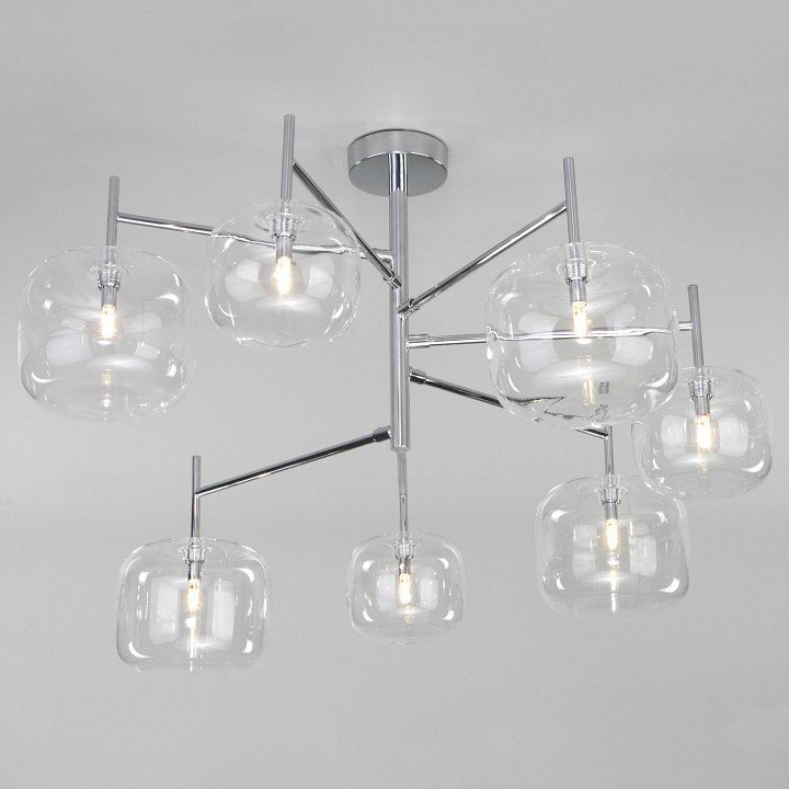 Фото Люстра на штанге Eurosvet Jar 70128/7 хром EV_a056925 - интернет-магазин МегаТерем в Москве