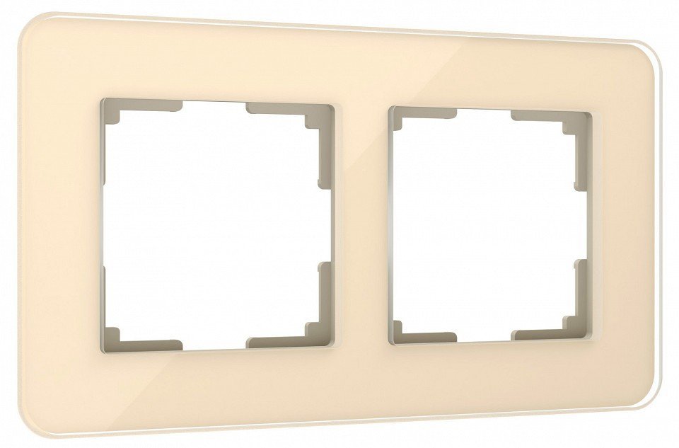 Фото Рамка на 2 поста Werkel Elite (айвори, стекло) W0022443 WRK_a057883 - интернет-магазин МегаТерем в Москве