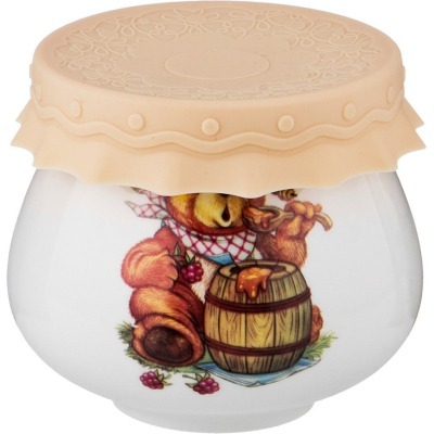 Баночка с силиконовой крышкой "мед" 300 мл Lefard (359-546)