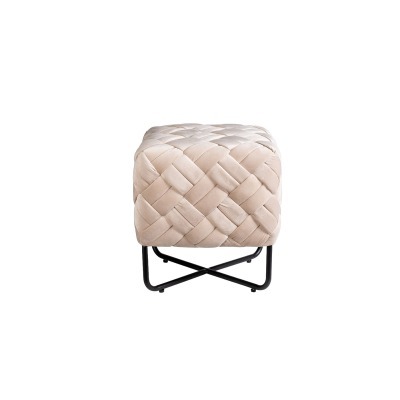 Банкетка плетеная велюр беж...