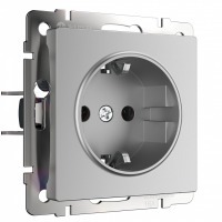 Розетка с заземлением и со шторкой, без рамки Werkel  W1171106 WRK_a050891