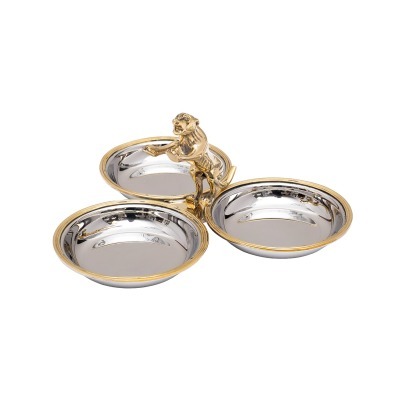 Менажница Леопард 3 чаши н/...