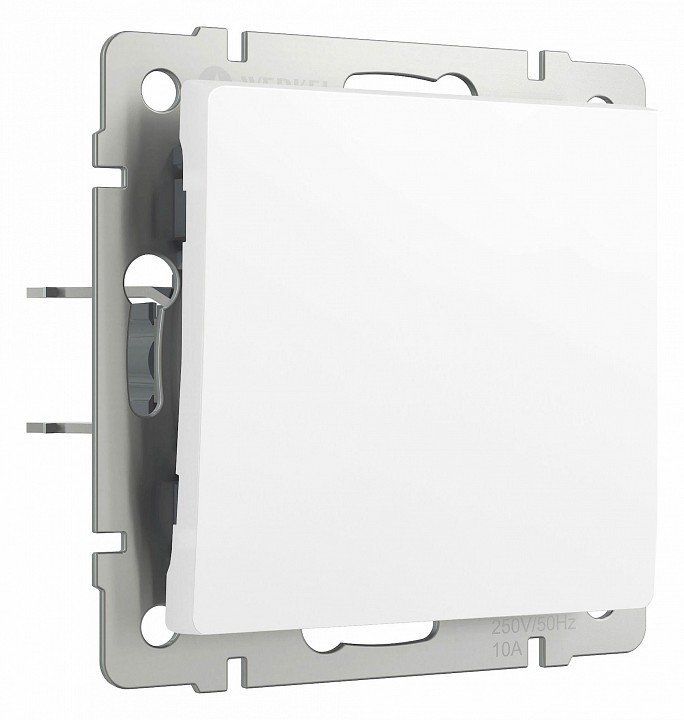 Фото Выключатель одноклавишный без рамки Werkel белый матовый W1110061 WRK_a059268 - интернет-магазин МегаТерем в Москве