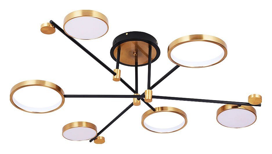 Фото Люстра на штанге Arte Lamp Holly A1364PL-6PB AR_A1364PL-6PB - интернет-магазин МегаТерем в Москве