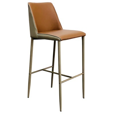 Стул барный экокожа терракота/бежевый  55*44*103см (TT-00013155)