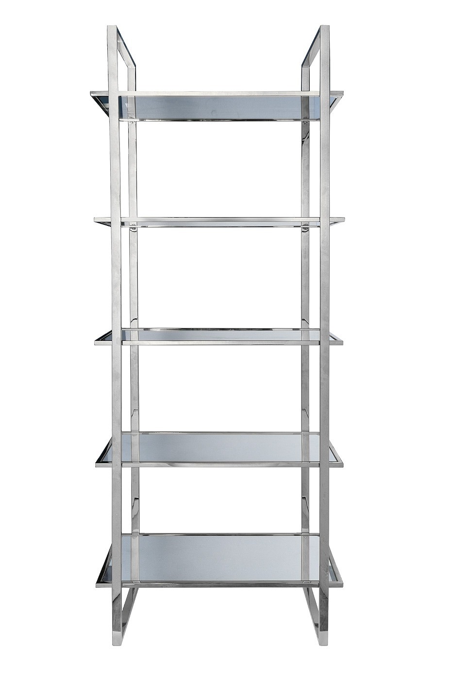 Фото Стеллаж прозр.стекло/хром 81*40*200см (TT-00011829) - интернет-магазин МегаТерем в Москве