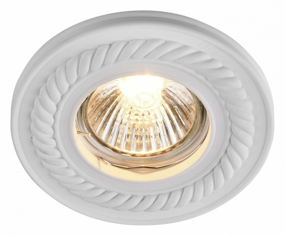 Фото Встраиваемый светильник Maytoni Gyps Classic DL283-1-01-W MY_DL283-1-01-W - интернет-магазин МегаТерем в Москве