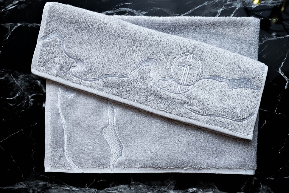 Фото Полотенце Мелодия модал серое 100*150 (TT-00013096) - интернет-магазин МегаТерем в Москве