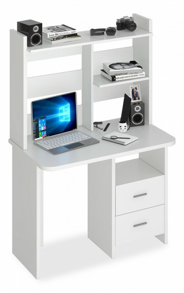 Фото Стол компьютерный Домино Lite СКЛ-Прям100Р+НКЛ-100 MER_SKL-Pryam100R-NKL-100_BE - интернет-магазин МегаТерем в Москве