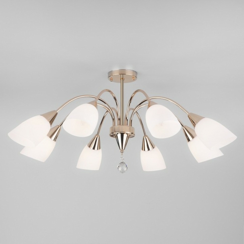 Фото Люстра на штанге Eurosvet Ellene 30149/8 золото EV_a043905 - интернет-магазин МегаТерем в Москве