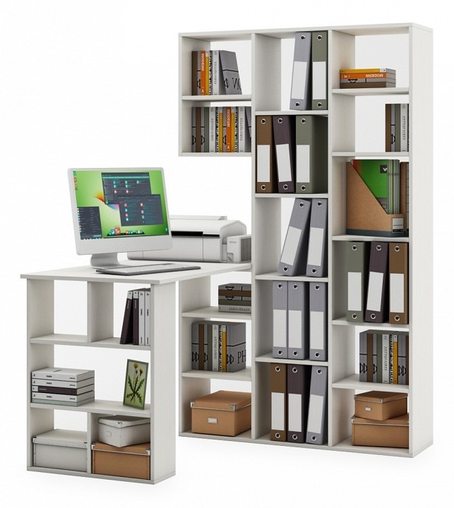 Фото Стол компьютерный Феликс-15 MAS_FKS-15-BEL - интернет-магазин МегаТерем в Москве