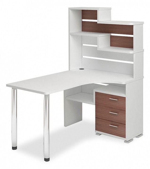 Фото Стол компьютерный Домино СР-132-150 БЕШ-Ч-ПРАВ MER_SR-132-150_BESH-CH-PRAV - интернет-магазин МегаТерем в Москве