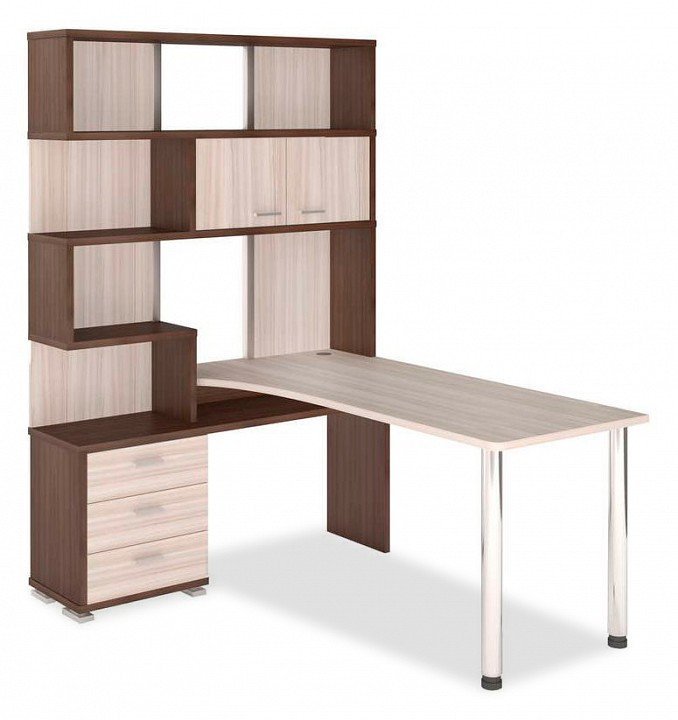 Фото Стол компьютерный Домино СР-420/170 ШКК-Ч-ЛЕВ MER_SR-420_170_SHKK-CH-LEV - интернет-магазин МегаТерем в Москве