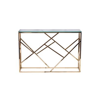 Консоль прозрачное стекло/з...