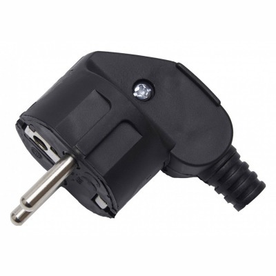 Вилка угловая с заземлением...