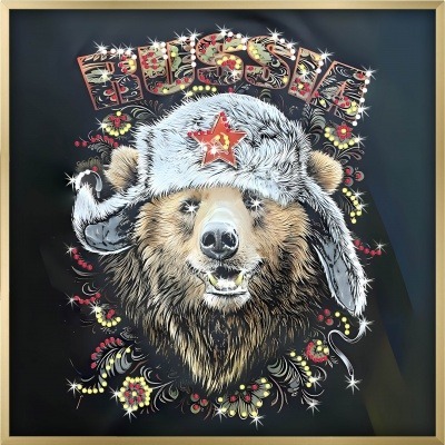 Фото Картина ВЕЛИЧИЕ РУССКОГО ДУХА с кристаллами Swarovski (3165) - интернет-магазин МегаТерем в Москве