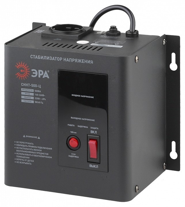 Фото Стабилизатор напряжения Эра  СННТ-500-Ц ER_B0020165 - интернет-магазин МегаТерем в Москве