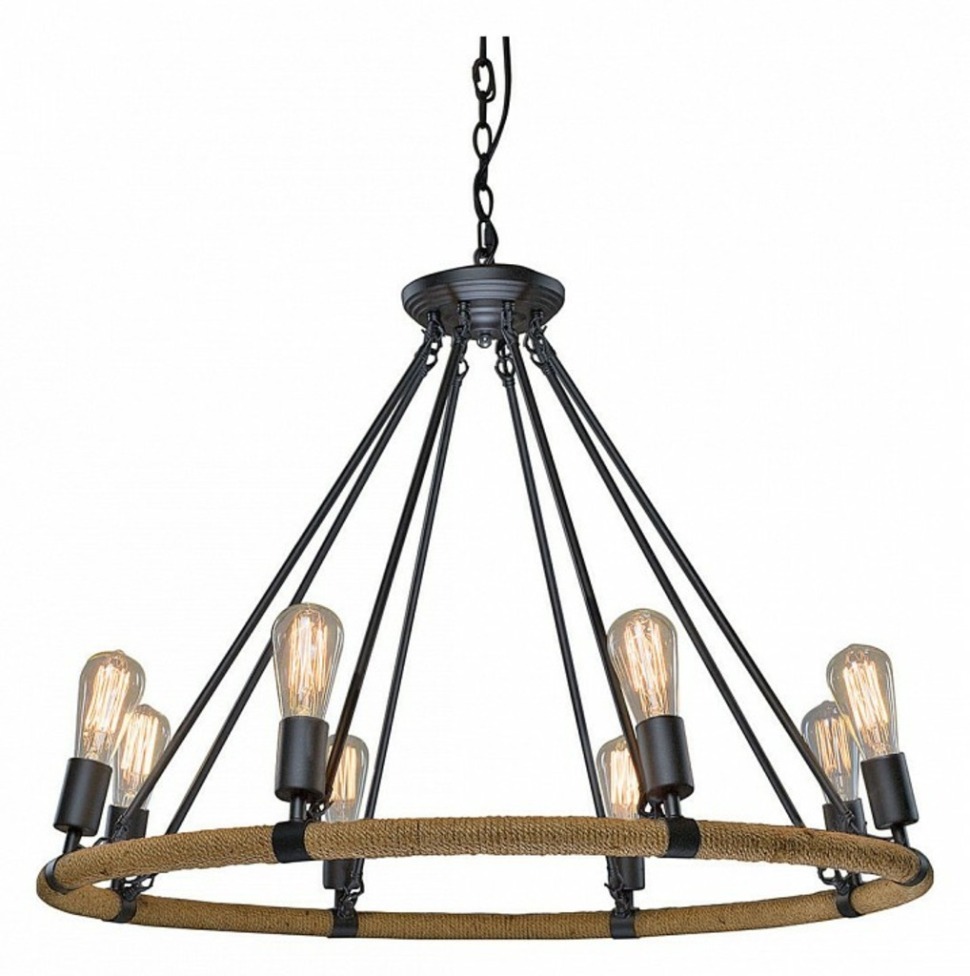 Фото Подвесная люстра Loft it Rope Filament LOFT1861/8 LF_LOFT1861_8 - интернет-магазин МегаТерем в Москве
