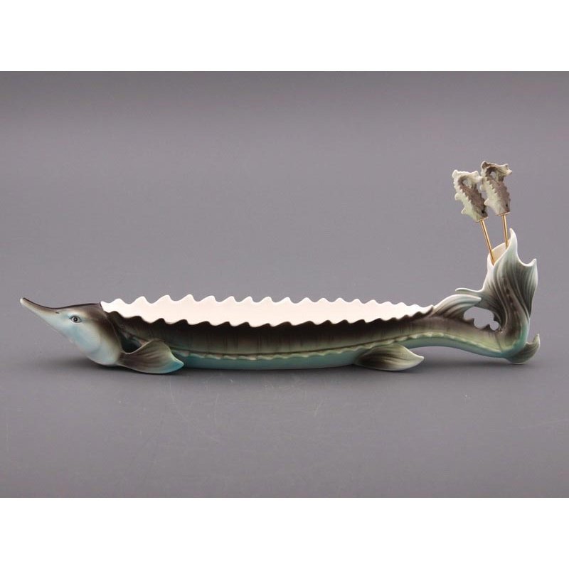 Фото Блюдо lefard осётр 32*8,5*5,5 см, 2 вилочки (58-266)  - интернет-магазин МегаТерем в Москве