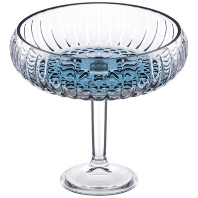 Блюдо на ножке grey, 24х21 см Alegre Glass (337-108)