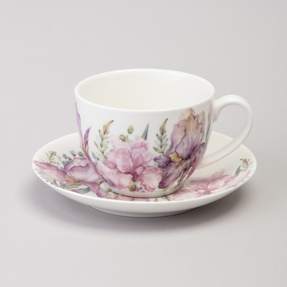 Фото Чайная пара lefard irises 275 мл (425-148)  - интернет-магазин МегаТерем в Москве