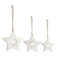 Набор елочных украшений winter stars из коллекции new year essential, 3 шт. (76916)
