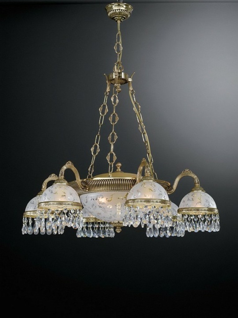 Фото Подвесная люстра Reccagni Angelo 6300 L 6300/6+3 RA_L_6300_6_3 - интернет-магазин МегаТерем в Москве