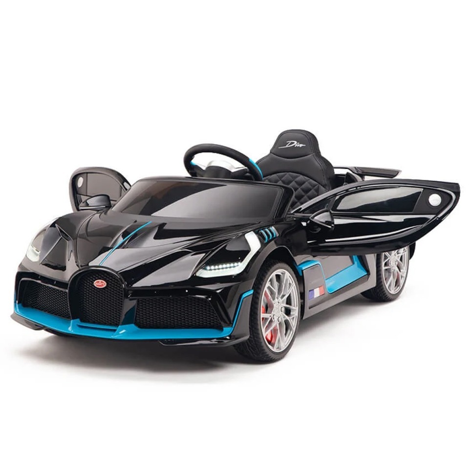Фото Детский электромобиль Bugatti Divo (черный, 12V) - HL338 - интернет-магазин МегаТерем в Москве