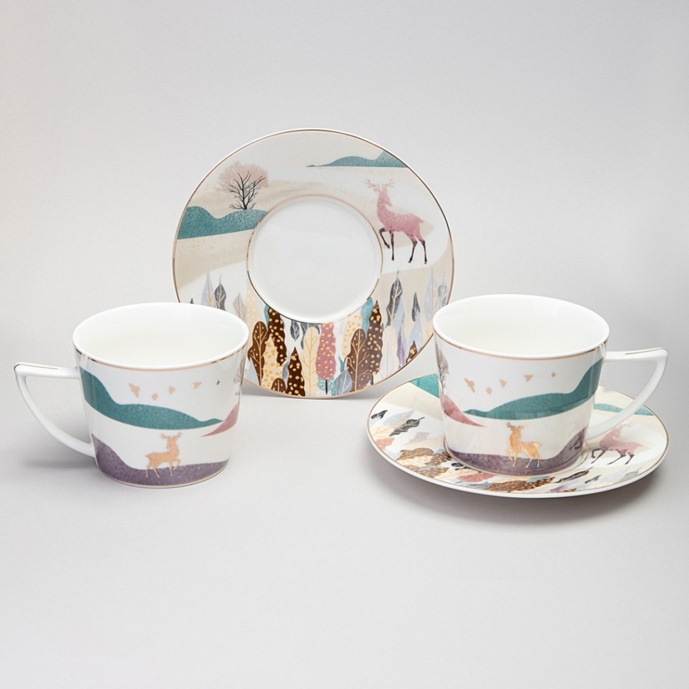 Фото Чайный набор lefard top style на 2 пер. 4 пр. 250 мл (165-599)  - интернет-магазин МегаТерем в Москве