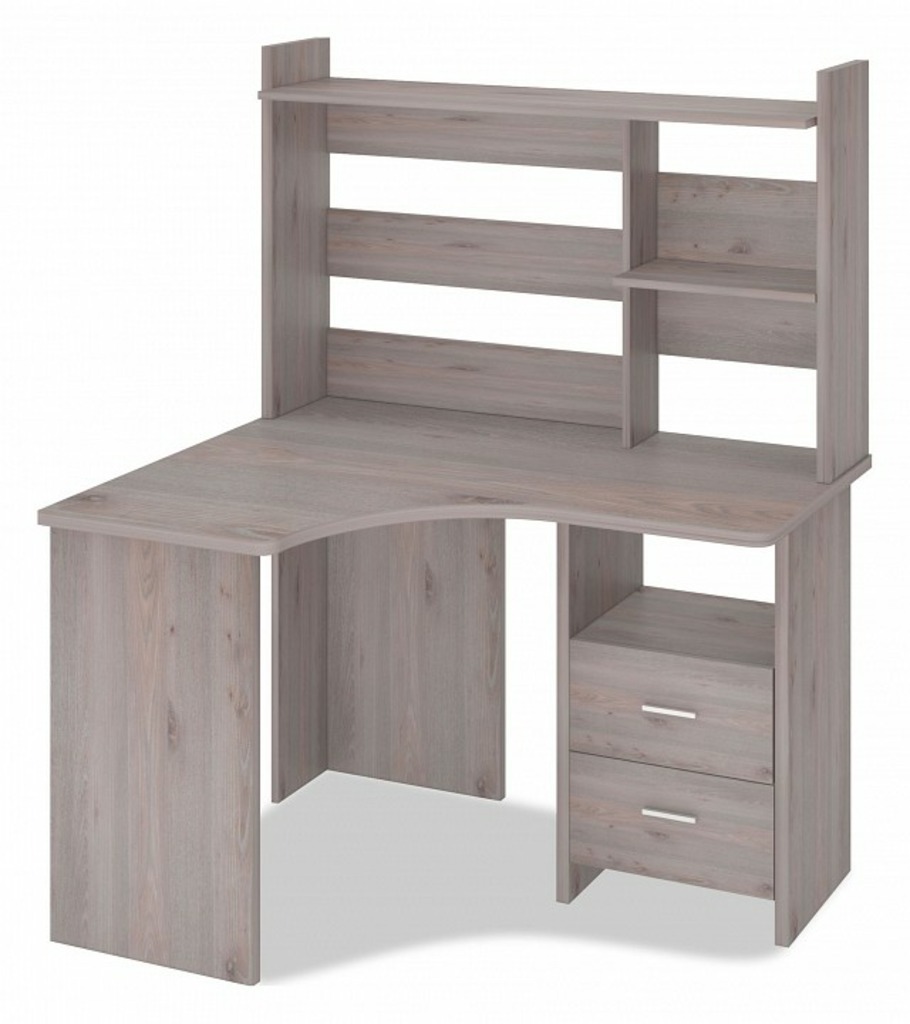 Фото Стол компьютерный Домино Лайт СКЛ-Угл120+НКЛ-120 MER_SKL-Ugl120_NKL-120_N_LEV - интернет-магазин МегаТерем в Москве