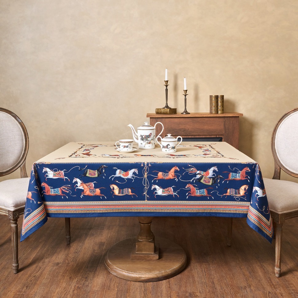 Фото Скатерть passage 160х220см ,бежевый,100% хлопок с пропиткой,твил Lefard (850-758-21) - интернет-магазин МегаТерем в Москве