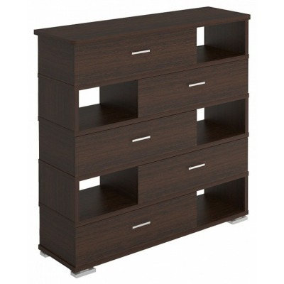 Тумба комбинированная Домино СБ-40/5-ПВК MER_SB-40-5-PVK-zakruglenaya-V