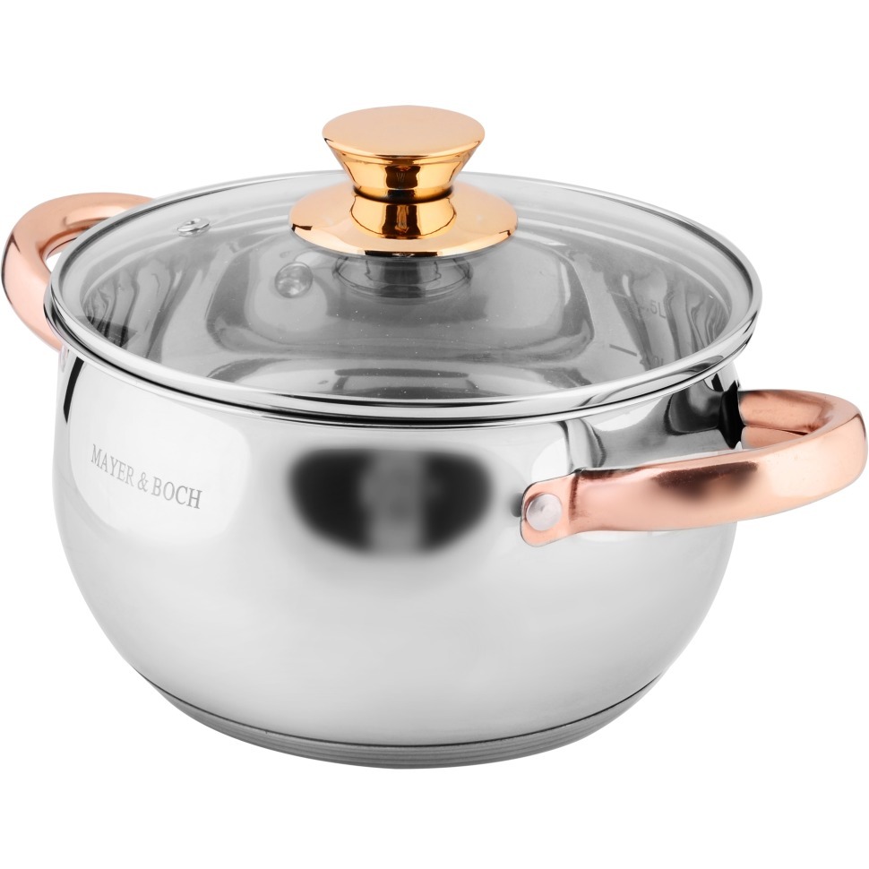 Фото Кастрюля с крышкой 4 л MAYER BOCH (9-40458-4) - интернет-магазин МегаТерем в Москве
