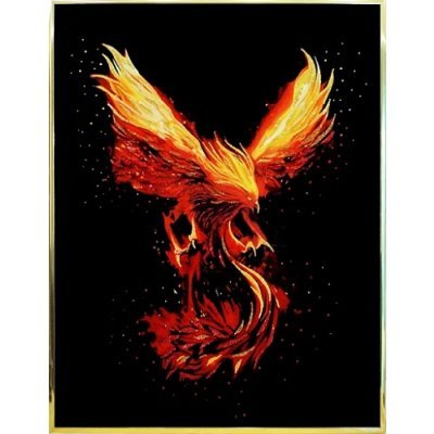 Картина Феникс с кристаллам...