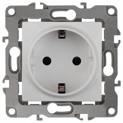 Розетка с заземлением, без ...